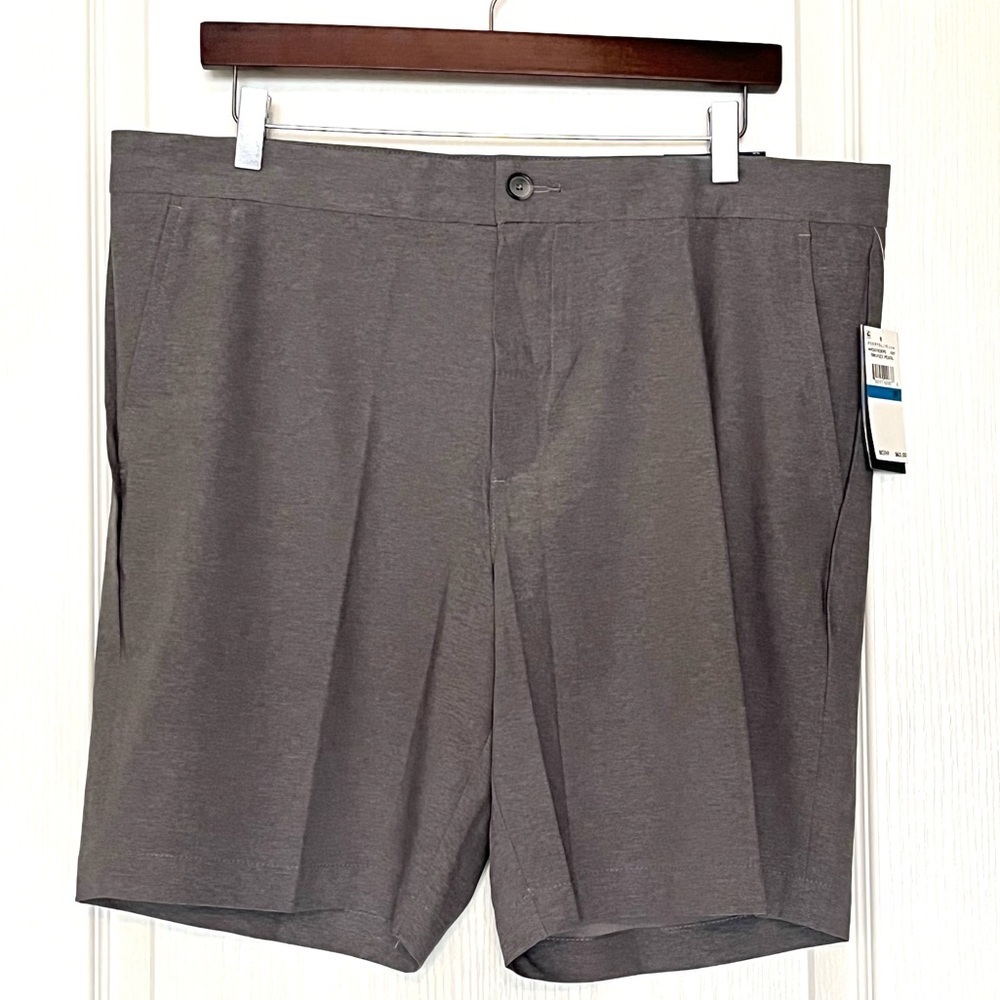 NWT Perry Ellis Portfolio Smoked Pearl Dress Shorts Size 36 Performance Tailored
